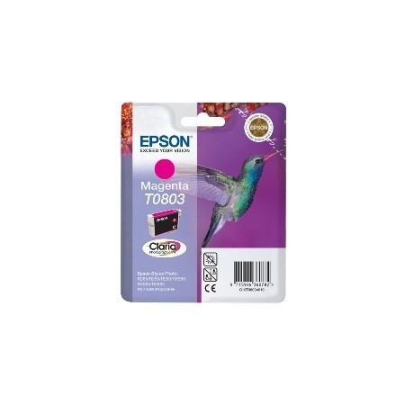Cartucho tinta epson t0803 magenta 7.4ml stylus photo r265 - 285 - 360 - rx560 - 585 - 685 - colibri