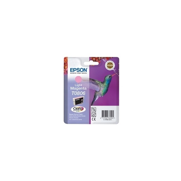 Cartucho tinta epson t0806 magenta claro 7.4ml stylus photo r265 - 360 - rx560 - colibri