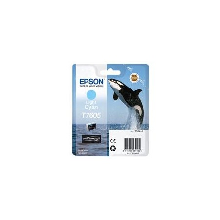 Cartucho tinta epson t760540 cian claro supercolor p600sc - p600 - orca