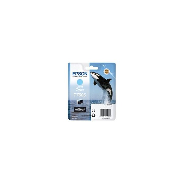 Cartucho tinta epson t760540 cian claro supercolor p600sc - p600 - orca