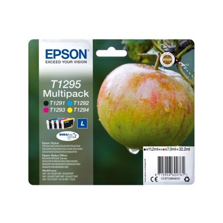 Multipack tinta epson c13t12954012 negro - cian - magenta - amarillo manzana