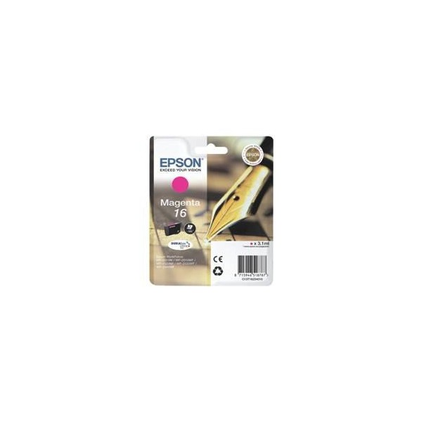 Cartucho tinta epson t162340 magenta wf - 2010 - 2510 - 2520 - 2530 - 2540 - pluma