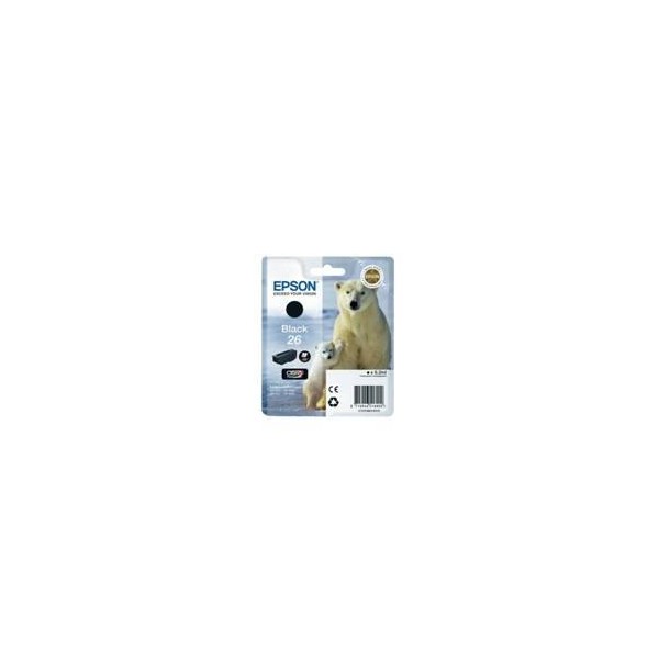 Cartucho tinta epson t260140 negro xp - 600 - 605 - 700 - 800 - oso polar