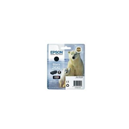 Cartucho tinta epson t262140 negro xl xp - 600 - 605 - 700 - 800 - oso polar