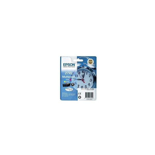 Multipack epson t271540 27xl amarillo cianmagenta wf - 3620 - 3460dtwf - dwf - despertador