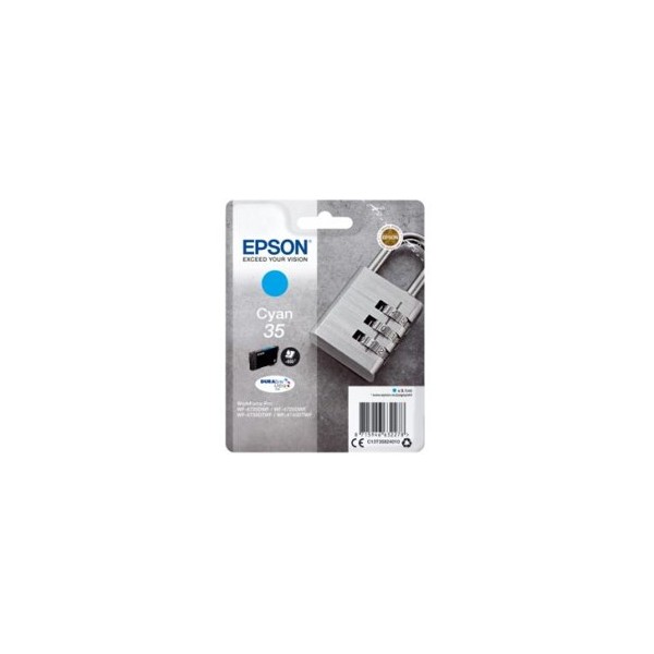 Cartucho tinta epson c13t35824010 cian durabrite ultra ink 35 - 650 paginas candado