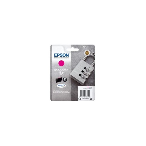 Cartucho tinta epson c13t35834010 magenta durabrite ultra ink 35 - 650 paginas - candado