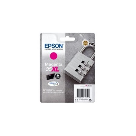 Cartucho tinta epson c13t35934010 magenta xl durabrite ultra ink 35xl - 1900 paginas - candado