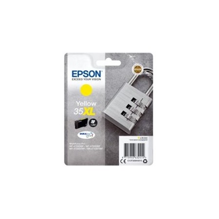 Cartucho tinta epson c13t35944010 amarillo xl durabrite ultra ink 35xl - 1900 paginas - candado