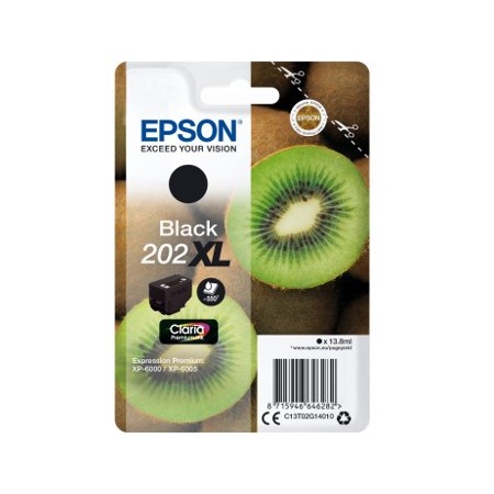 Cartucho tinta epson c13t02g14010 singlepack negro 202xl claria premium ink xp - 6000 - xp - 6005 kiwi