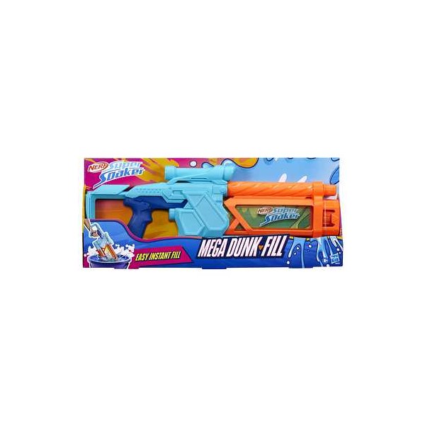 Pistola hasbro nerf super soaker mega dunk fill