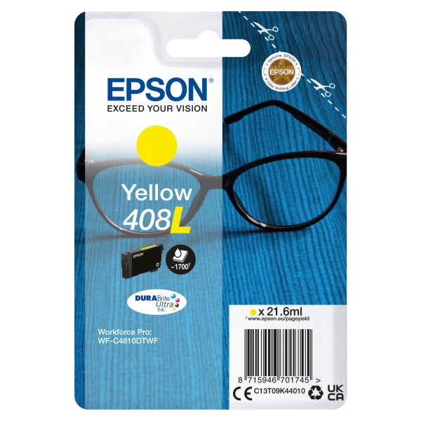 Cartucho tinta epson 408l amarillo durabrite 408l ultra ink