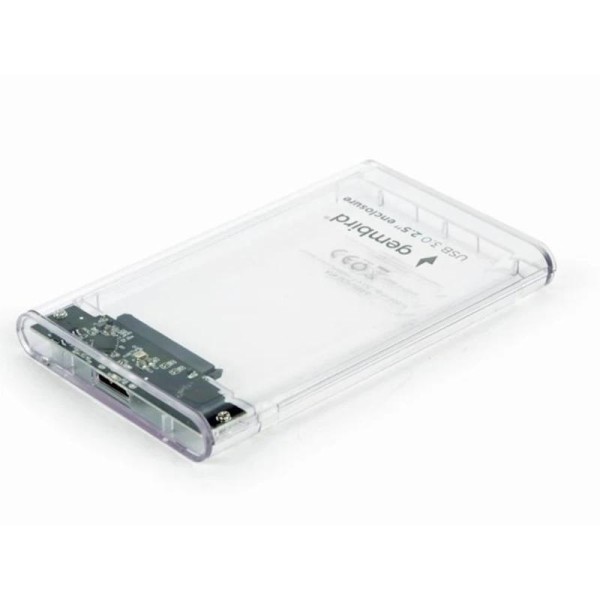 Gembird Carcasa 2.5″ USB3.2 Transpare.Bolsa Trans.