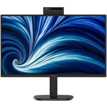 Monitor Profesional Philips 24B2N3200JH 23.8″/ Full HD/ Webcam/ Multimedia/ Regulable en altura/ Negro