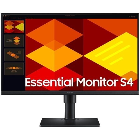 Monitor Profesional Samsung Essential Monitor S4 S40GD S24D402GAU/ 24″/ Full HD/ Regulable en altura/ Negro