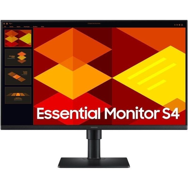 Monitor Profesional Samsung Essential Monitor S4 S27D400GAU/ 27″/ Full HD/ Regulable en altura/ Negro