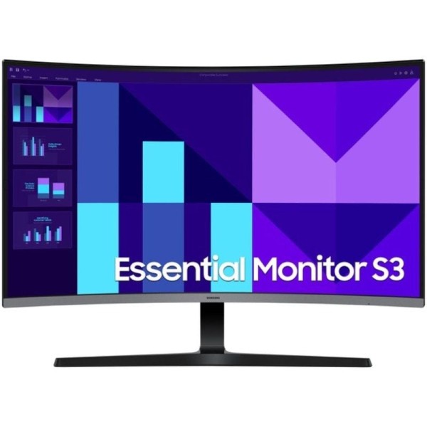 Monitor Profesional Curvo Samsung Essential S3 S39GD S32D396GAU 32″/ Full HD/ Multimedia/ Negro y Plata