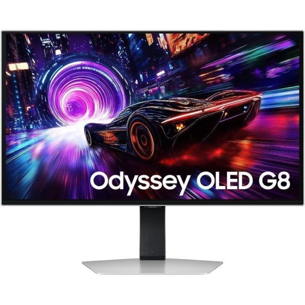 Monitor Gaming Samsung Odyssey OLED G8 G81SF S27FG816SU 27″/ 4K/ 0.03ms/ 240Hz/ QD-OLED/ Regulable en altura/ Plata