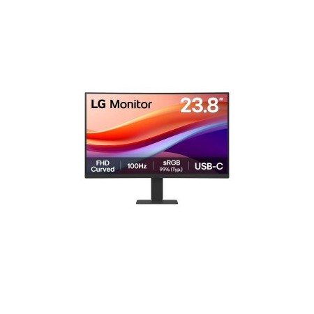 MONITOR 24″ CURVO 1500R HDMI USB-C LG 24U421A-B FHD VA, 100Hz 250CD 5MS 3000:1 VESA 100X100