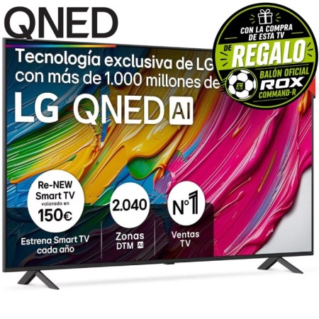 Televisor LG QNED AI QNED80 65QNED80A6A 65″/ Ultra HD 4K/ Smart TV/ WiFi