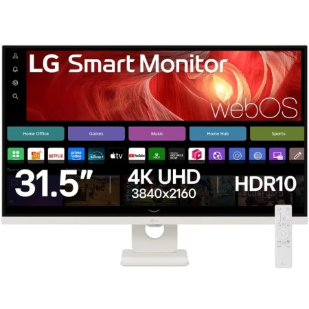 Smart Monitor LG 32U721SA-W 31.5″/ 4K/ Multimedia/ Smart TV/ Blanco