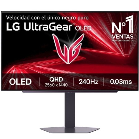 Monitor Gaming LG UltraGear 27GX704A-B 27″/ QHD/ 0.03ms/ 240Hz/ OLED/ Regulable en altura/ Negro