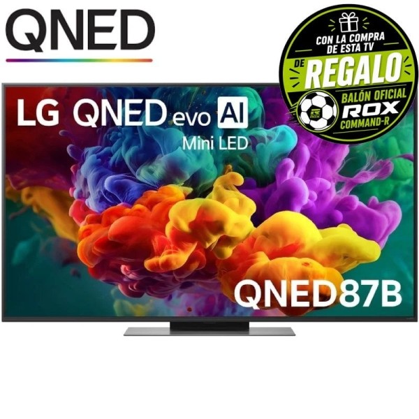 Televisor LG QNED evo AI QNED87 Mini LED 55QNED87B6A 55″/ Ultra HD 4K/ Smart TV/ WiFi