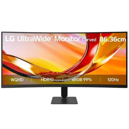 Monitor Profesional Ultrapanorámico Curvo LG 34U601B-B 34″/ WQHD/ Negro