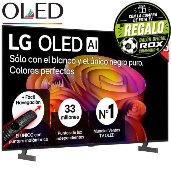 Televisor LG OLED AI B6 OLED65B6ELC 65″/ Ultra HD 4K/ Smart TV/ WiFi