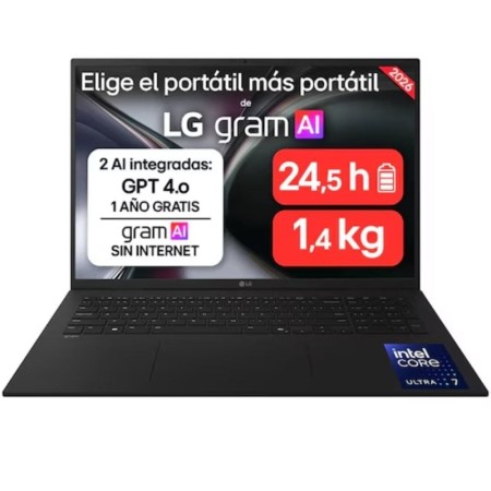 Portátil LG Gram 17ZD90TL-G.AX85BN Intel Core Ultra 7-258V/ 32GB/ 512GB SSD/ 17″/ Sin Sistema Operativo