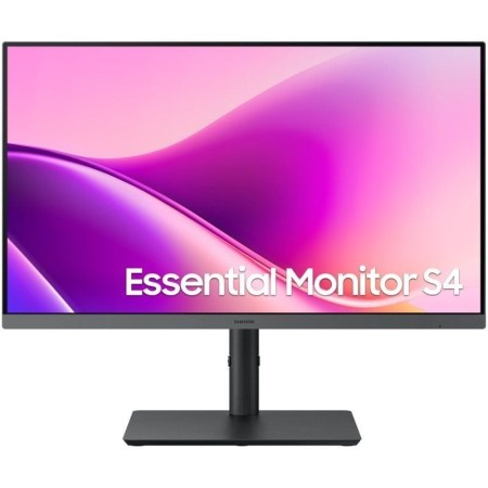 Monitor Profesional Samsung Essential Monitor S4 S43UF S24F434UAU/ 24″/ Full HD/ Regulable en altura/ Negro