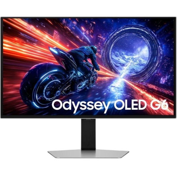Monitor Gaming Samsung Odyssey OLED G6 G60SF S27FG604SU 27″/ QHD/ 0.03ms/ 500Hz/ QD-OLED/ Regulable en altura/ Plata