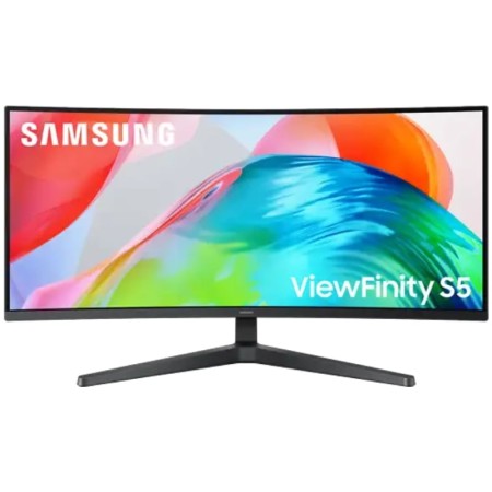 Monitor Profesional Ultraparonámico Curvo Samsung ViewFinity S5 S34H550GAU 34″/ UWQHD/ Negro
