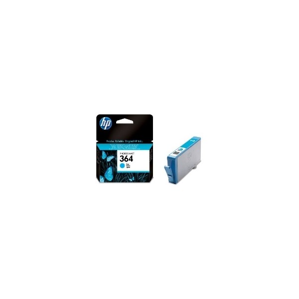 Cartucho tinta hp 364 cb318ee cian 3ml d5460 - b8550 - c6380 - c5380