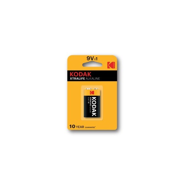 PILAS LR61 KODAK ALCALINA XTRALIFE 9V 1 UNIDAD (ecotasas incluidas)