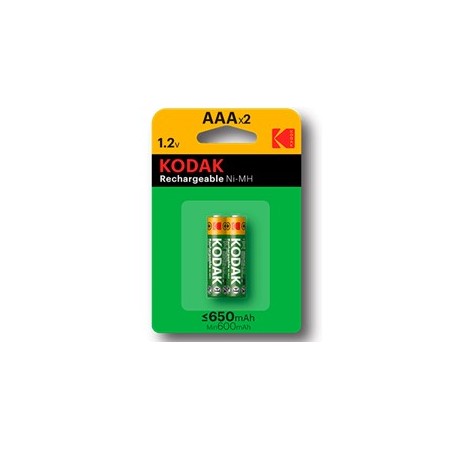Blister pilas kodak recargables ni - mh aaa lr3 650mah - blister 2 pilas