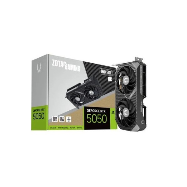 Tarjeta grafica zotac gaming rtx 5050 oc twin edge 8gb gddr7 - 3x dp - 1x hdmi pci express 5.0