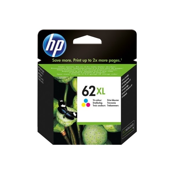 HP Cartucho 62XL Tricolor