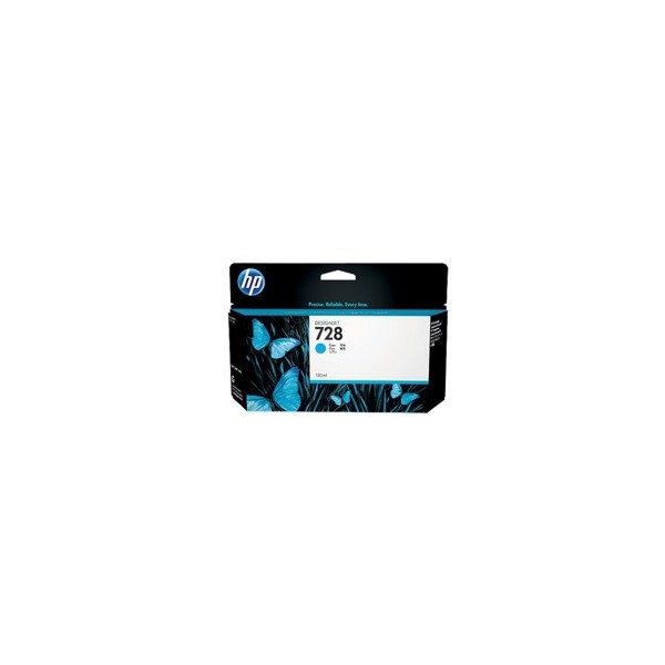 Cartucho tinta hp f9j67a cian nº728