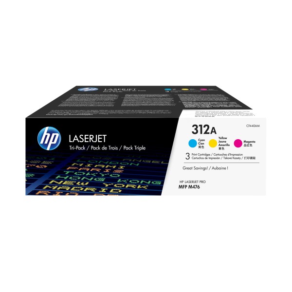 Multipack hp 312a cian - magenta - amarillo