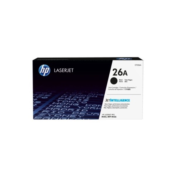 HP Tóner 26A Negro