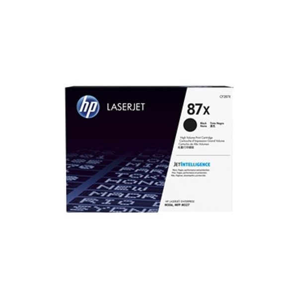 Toner hp 87x cf287x negro 18000 paginas