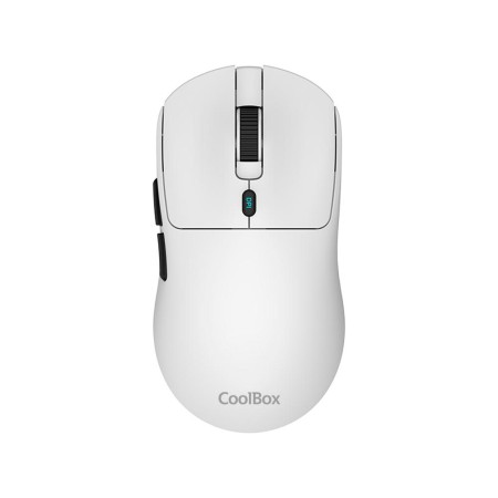Mouse raton coolbox w03 ultraligero blanco 10000 dpi gaming inalambrico rf