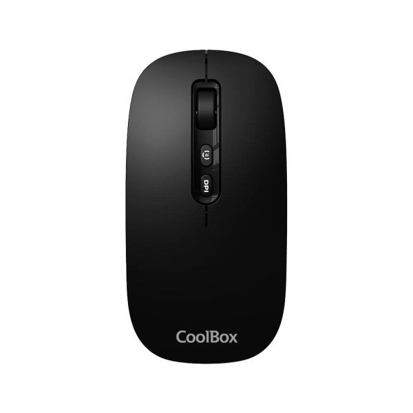 Mouse raton coolbox ia w02 negro 1600 dpi inalambrico rf