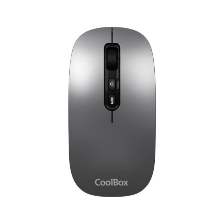 Mouse raton coolbox ia w02 gris 1600 dpi inalambrico rf