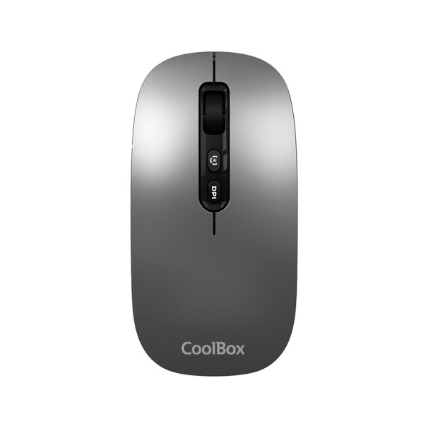 Mouse raton coolbox ia w02 gris 1600 dpi inalambrico rf