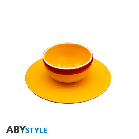 Set cuenco y platillo abystyle one piece sombrero de paja