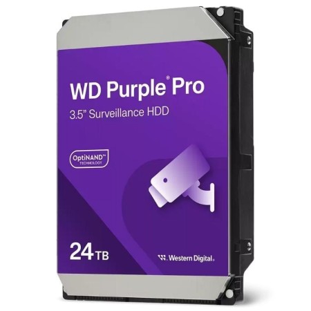 Disco Duro Western Digital WD Purple Pro Surveillance 24TB/ 3.5″/ SATA III/ 512MB