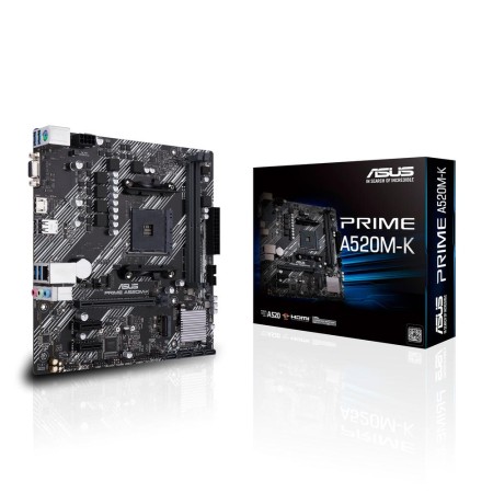 Placa Base Asus Prime A520M-K Socket AM4/ DDR4/ PCIe 3.0/ Micro ATX