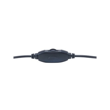 Auricular equip life microfono jack 3.5mm ( incluye adaptador 1 a 2 jacks ) negro